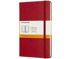 Moleskine Medium Ruled užrašų knygelė, raudona