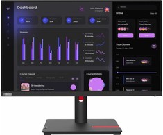 Monitorius Lenovo ThinkVision T24i-30, 23.8", IPS, 16:9, 60 Hz, 4 ms, 1920 x 1080, 250 cd/m², Juodas