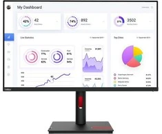 Monitorius Lenovo | ThinkVision | T32p-30 | 31.5 " | IPS | 16:9 | 60 Hz | 4 ms | 3840 x 2160 pikselių | 350 cd/m² | HDMI jungtys quantity 1 | Juodas | Garantija 36 mėn.