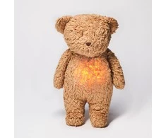 Moonie 2.0 migdukas Organic Humming Bear - Cappuchino su garso įrašymo funkcija
