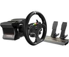Žaidimų vairo komplektas Moza Racing MOZA R5 Racing Set (R5 DD Wheelbase, ES Wheel, SR-P Lite Pedale, Ti)