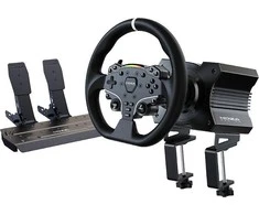 Žaidimų vairo komplektas Moza Racing MOZA R5 Racing Set (R5 DD Wheelbase, ES Wheel, SR-P Lite Pedale, Ti)