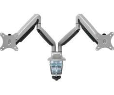 Laikiklis Mozi Dual Ekranas Gas Spring Desk Stovas dviem ekranams