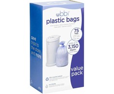 Muovipussit Ubbi-vaipparoskikseen, 3-pack