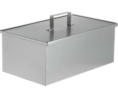 Mustang Metalinė rūkykla su dvejomis grotelėmis ir dangčiu, 40 x 25 x 21 cm