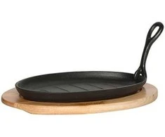 Mustang valurautapannu irtokahvalla, 27,5 x 18 cm