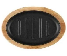 Mustang valurautapannu irtokahvalla, 27,5 x 18 cm