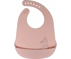 Muumi Silicone -ruokalappu, rosehip pink