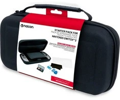 Nacon Kelioninio Nintendo Switch 2 Dėklo ir Ekrano apsaugos Rinkinys| Juodas
