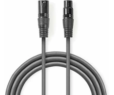 Kabelis Nedis XLR - XLR 5m pilka (COTH15012GY50)