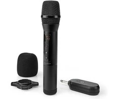 Mikrofonas Nedis Microphones Juodas Mikrofonas karaoke