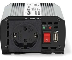 Nedis PIM30012FGY invertteri, 12 V, 300 W, muokattu siniaalto