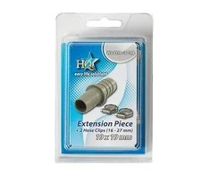 Nedis poistoletkun jatkokappale 19 x 19 mm + 2x letkunpuristin