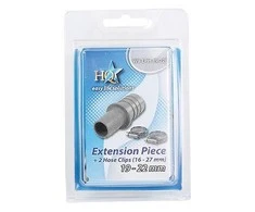 Nedis poistoletkun jatkokappale 19 x 22 mm + 2x letkunpuristin