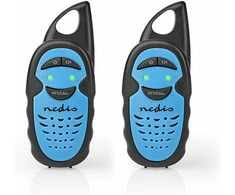 Nedis WLTK0300BU trumpųjų bangų radijas, 3 kanalai. 446 MHz Juodas, Mėlyna
