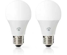 Żarówka LED Nedis WIFILRC20E27 Smartlife RGB E27 9W 2-pack