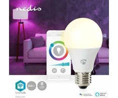 Nedis SmartLife visos spalvos LED lemputė | WiFi | E27 | 806lm | 9 W | RGB / nuo šiltos iki šaltos baltos spalvos