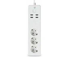 Nedis WIFIP312FWT išmanioji maitinimo juostelė 3 x F tipo maitinimo lizdas 1,8 m 4 3680 W Balta
