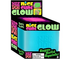 Švelnus žaislinis kubas Nice Cube Glow NeeDoh Schylling švytintis