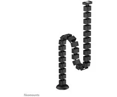NEOMOUNTS CABLE SPINE ORGANIZER FOR SIT/STAND DESK FRAMES, MAGNET MOUNTED, Juodas