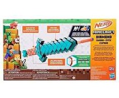 Hasbro *****NERF Minecraft miecz Diamond+strzałki G1437