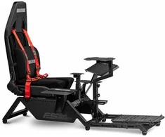 Next Level Racing | Flight Simulator Cockpit | Juodas and Raudona