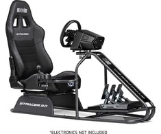 Next Level Racing Naujo lygio lenktynės | Lenktynių simuliatoriaus kabina | GTRacer 2.0 | Juodas