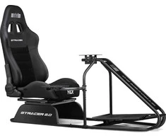 Next Level Racing Naujo lygio lenktynės | GTRacer 2.0 | Lenktynių simuliatoriaus kabina | Juodas