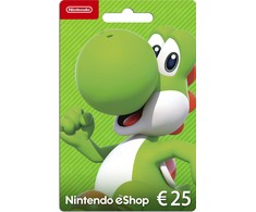 Nintendo eShop dovanų kortelė 25 eurai, aktyvavimo kortelė