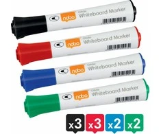 Nobo Glide Ink skirtingos spalvos 10 vnt