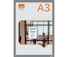 Nobo Samoprz magnetyczna ramka A3 2pcs sidabrinė