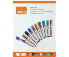 Nobo Žymekliai Liquid Ink, skirtingos spalvos, 10 vnt 1915381