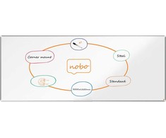 Balta magnetinė lenta Nobo Premium Plus Steel, 300x120 cm
