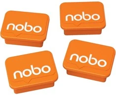 Nobo magnetai sausai valomoms lentoms, oranžiniai, 4 vnt.