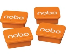 Nobo magnetai sausai valomoms lentoms, oranžiniai, 4 vnt.