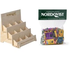 Nordqvist puuteline ja täyttöpussi 160 kpl