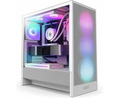 NZXT PC dėklas H5 Flow RGB 2024 midi bokštas baltas