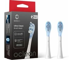 Oclean Ultra Clean 2 vnt. dantų šepetėlio antgaliai, balti