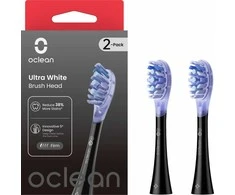 Oclean Ultra Baltas Šepetėlio galvutė 2-PK UW02 B02 Juodas