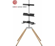 Laikiklis Universalus, ant grindų pastatomas, keturkojis televizoriaus stovas su lentyna ONE FOR ALL, VESA 400 / WM7476