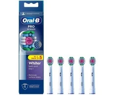 Oral B - Pro 3D Baltas Dantų šepetėlis Heads - Baltas - 5 count