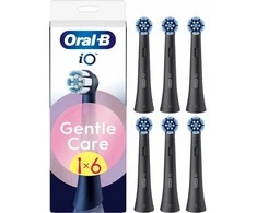 Oral-B iO Gentle Care Juodas vaihtoharjat, 6 kpl, musta