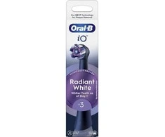 KOŃCÓWKI ORAL-B IO RADIANT Baltas WB-3 Juodas (3-PAK)