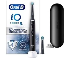 Oral-B Elektrinis dantų šepetėlis | iO6s | Įkraunamas | Suaugusiems | Šepetėlių skaičius galvutės įeina 1 | Number of teeth brushing modes 5 | Juodas Lava