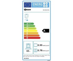 Orkaitė Gram EK 4510-91 keraaminen liesi, valkoinen
