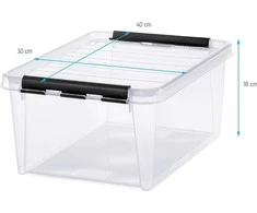 Orthex SmartStore Classic 15 laikymo dėžutė su dangteliu + 6 įdėklai