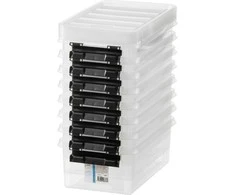 Orthex SmartStore Classic 4 L -säilytyslaatikko kannella, 8 kpl pakkaus