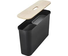 Orthex SmartStore Collect Slim 46 L rūšiavimo rinkinys, juodas