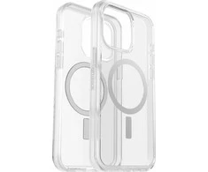 Otterbox Symmetry Clear Plus – apsauginis dėklas, skirtas iPhone 15 Pro Max, suderinamas su MagSafe (skaidrus)