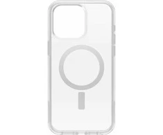 Otterbox Symmetry Clear Plus – apsauginis dėklas, skirtas iPhone 15 Pro Max, suderinamas su MagSafe (skaidrus)